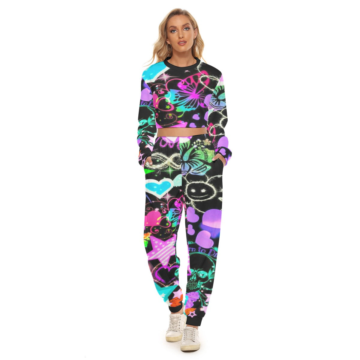 Women's Too Cool Crop Sweatshirt Suit