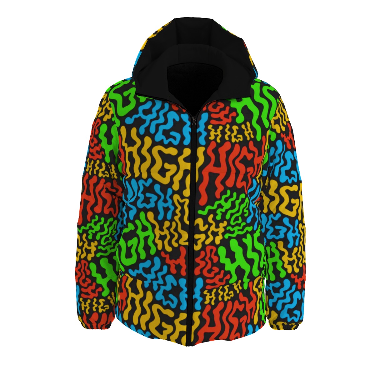 Stay High Trippy Winter Time Jacket Unisex