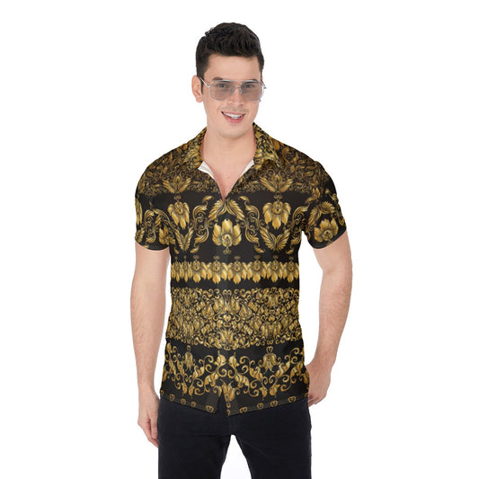 Royal Flowers Men's Button Up