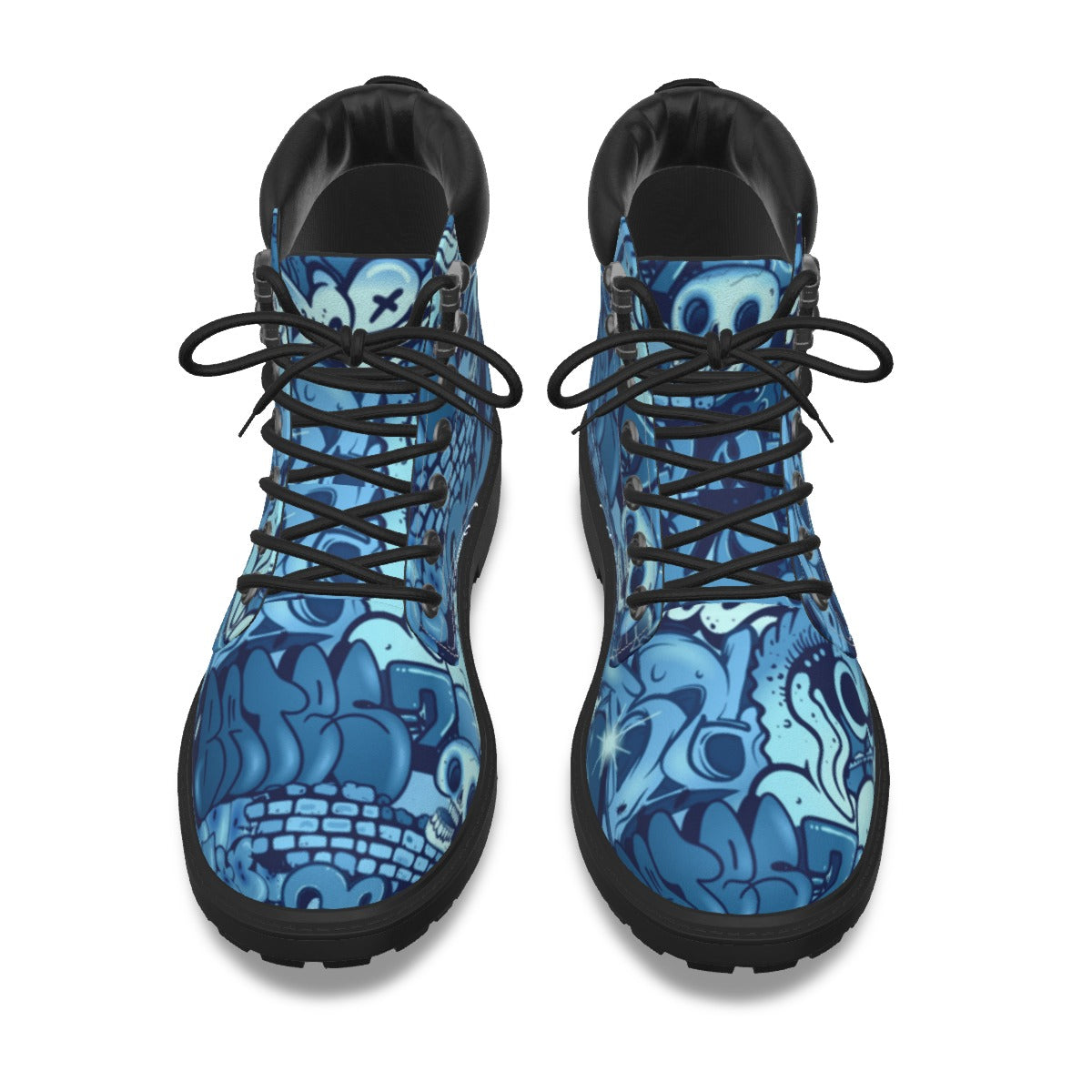 Graffiti Style Men's Short Boots