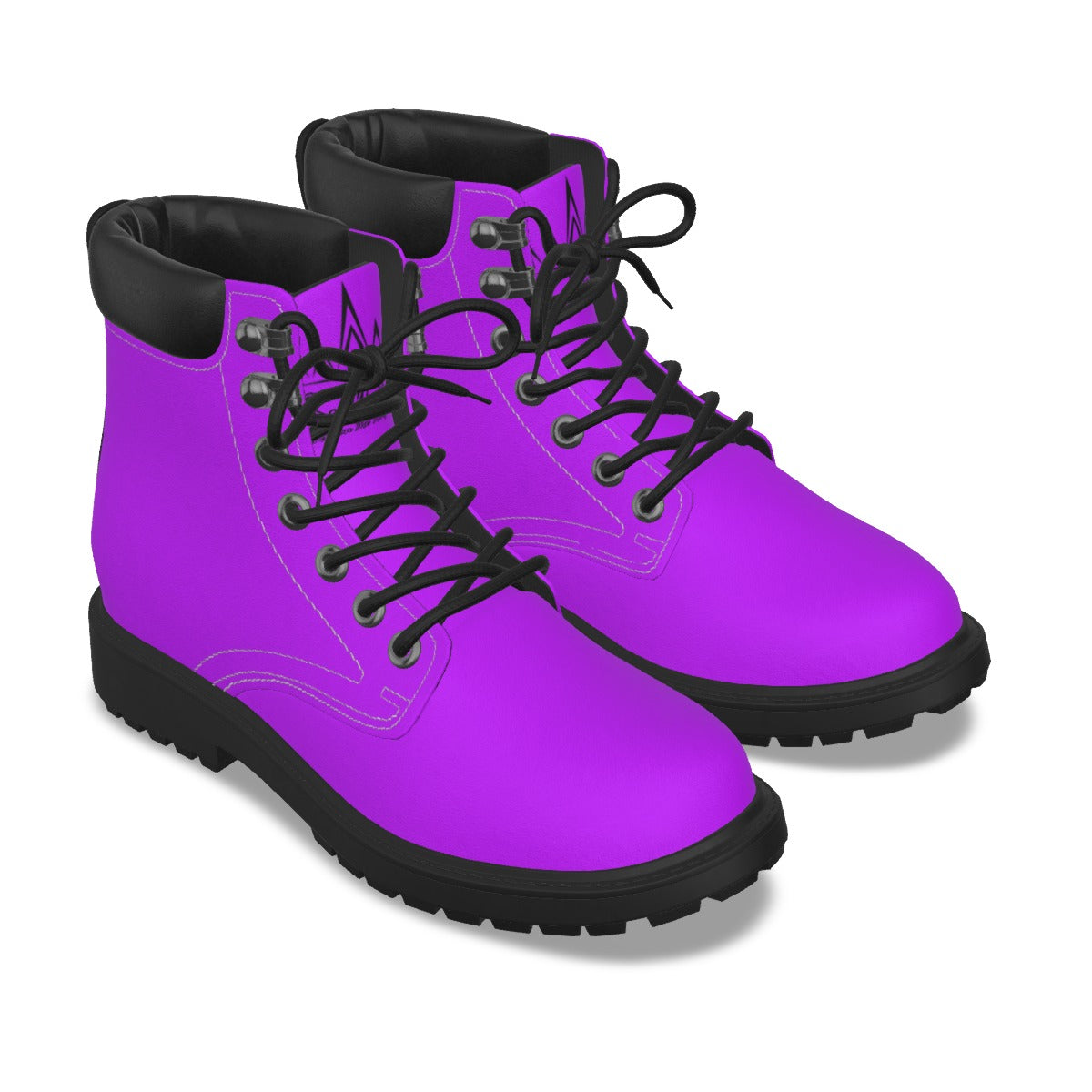 Krown Me King Purple and Black Women's Short Boots