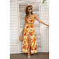 Hawaiian Tropical Tie Back Wrap Dress