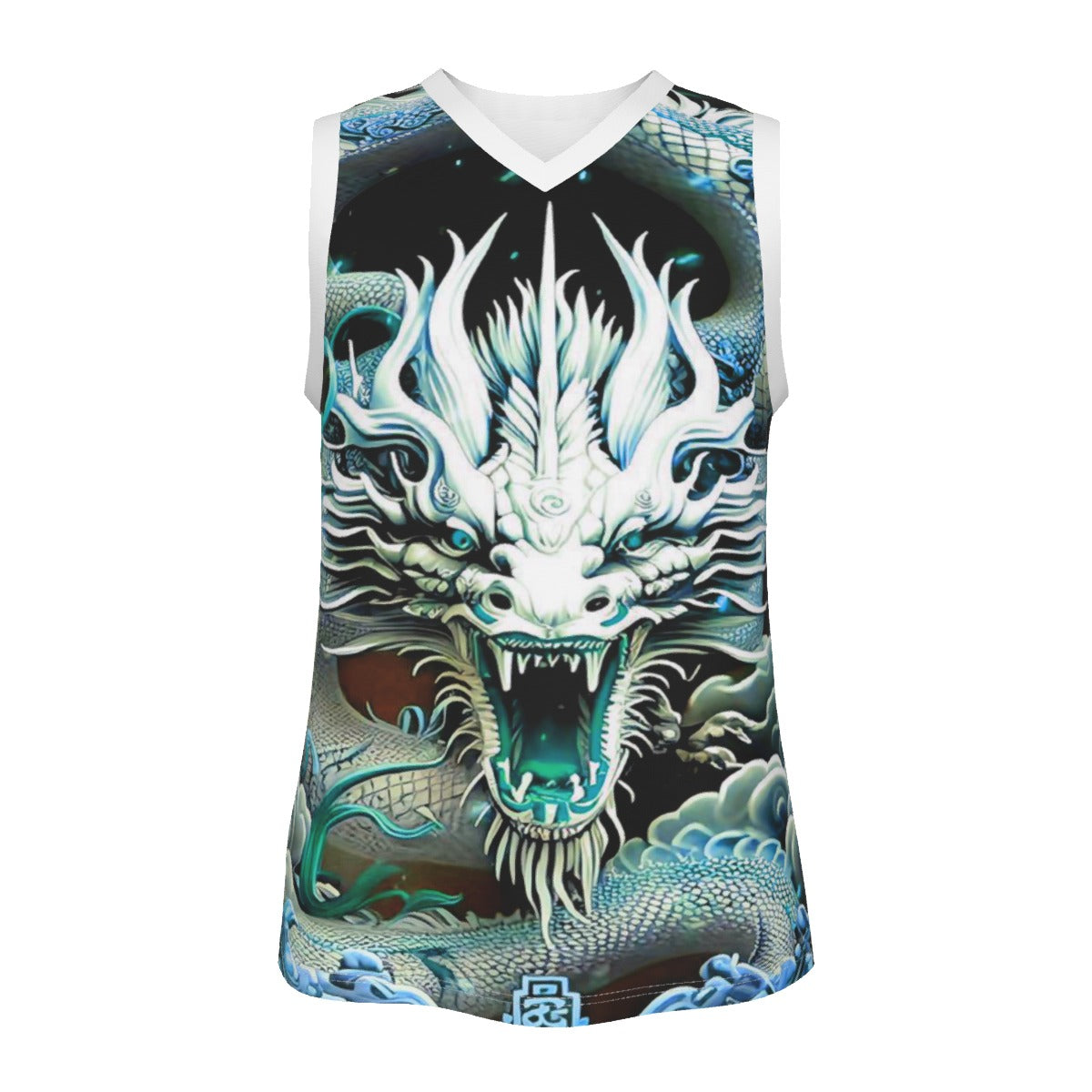 Men's Dragon V Neck Basketball Top