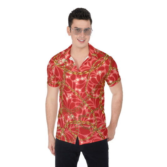 Royal Chains Men's Button Up Shirt