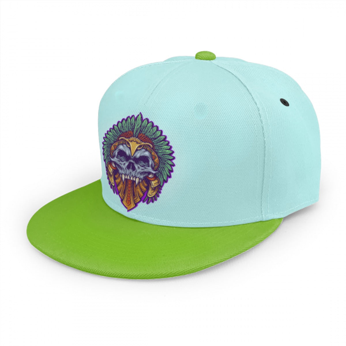 Aztec Indian Death Skull Snap Back