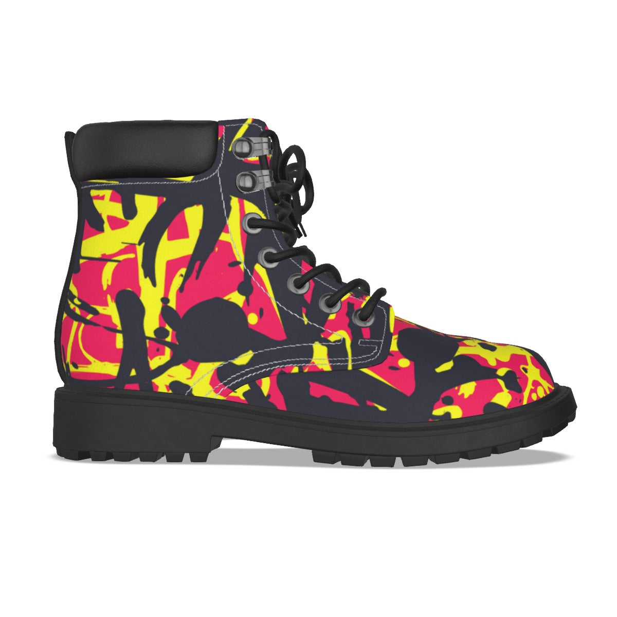 Graffiti Style Men's Short Boots