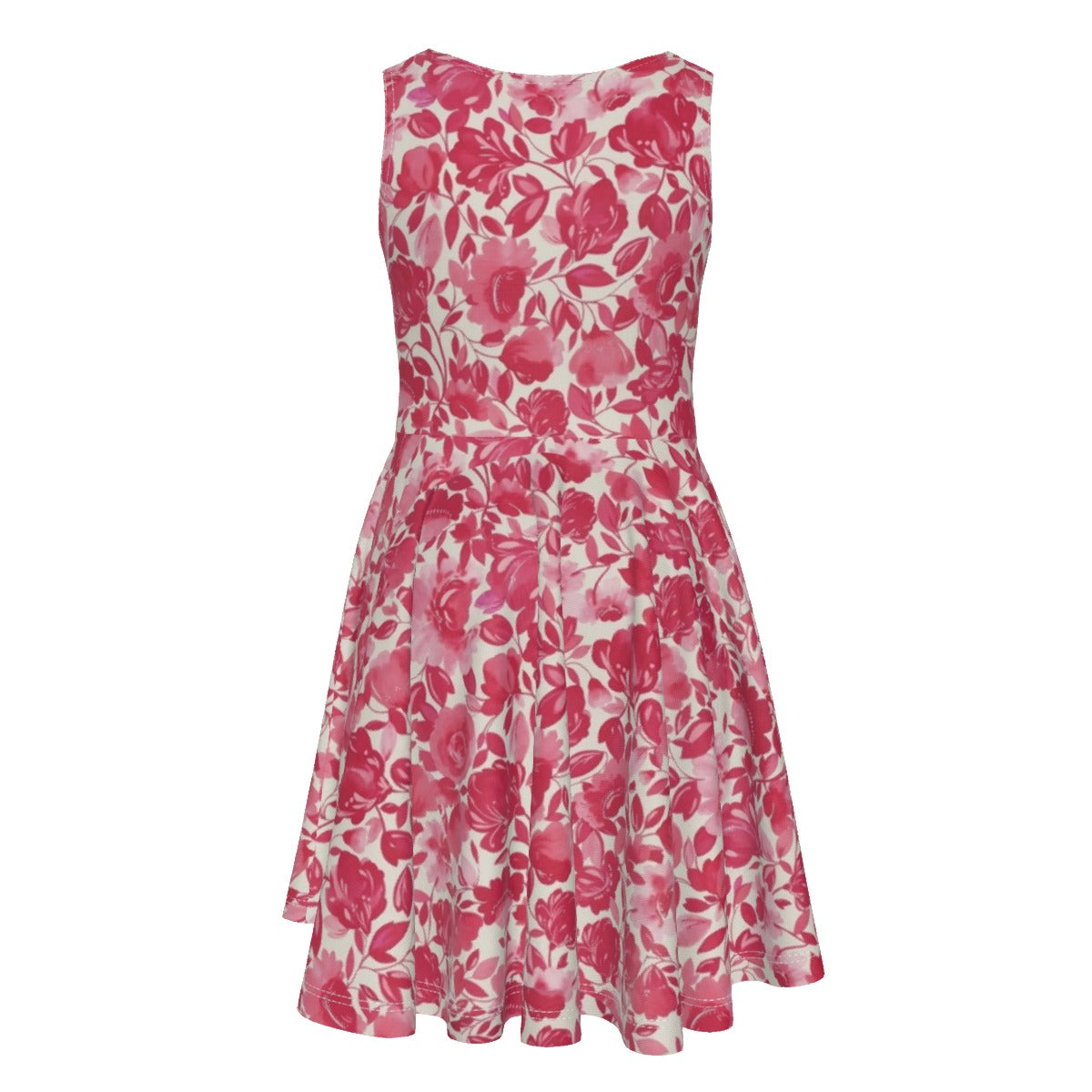 Cris'Sai's Pretty Little Flowers Kid's Sleeveless Vest Dress