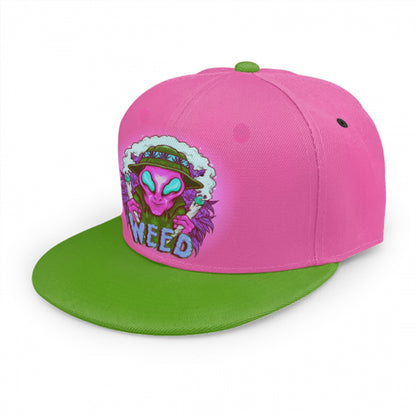 Alien Stoners Only Pink & Green Snap Back