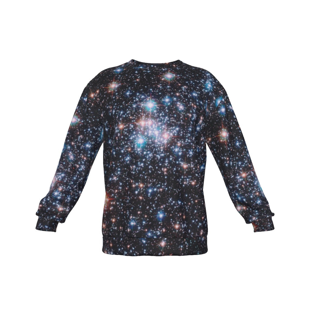 Field Of Stars Men's Drop Shoulder Round Neck Long-Sleeved Sweatshirt