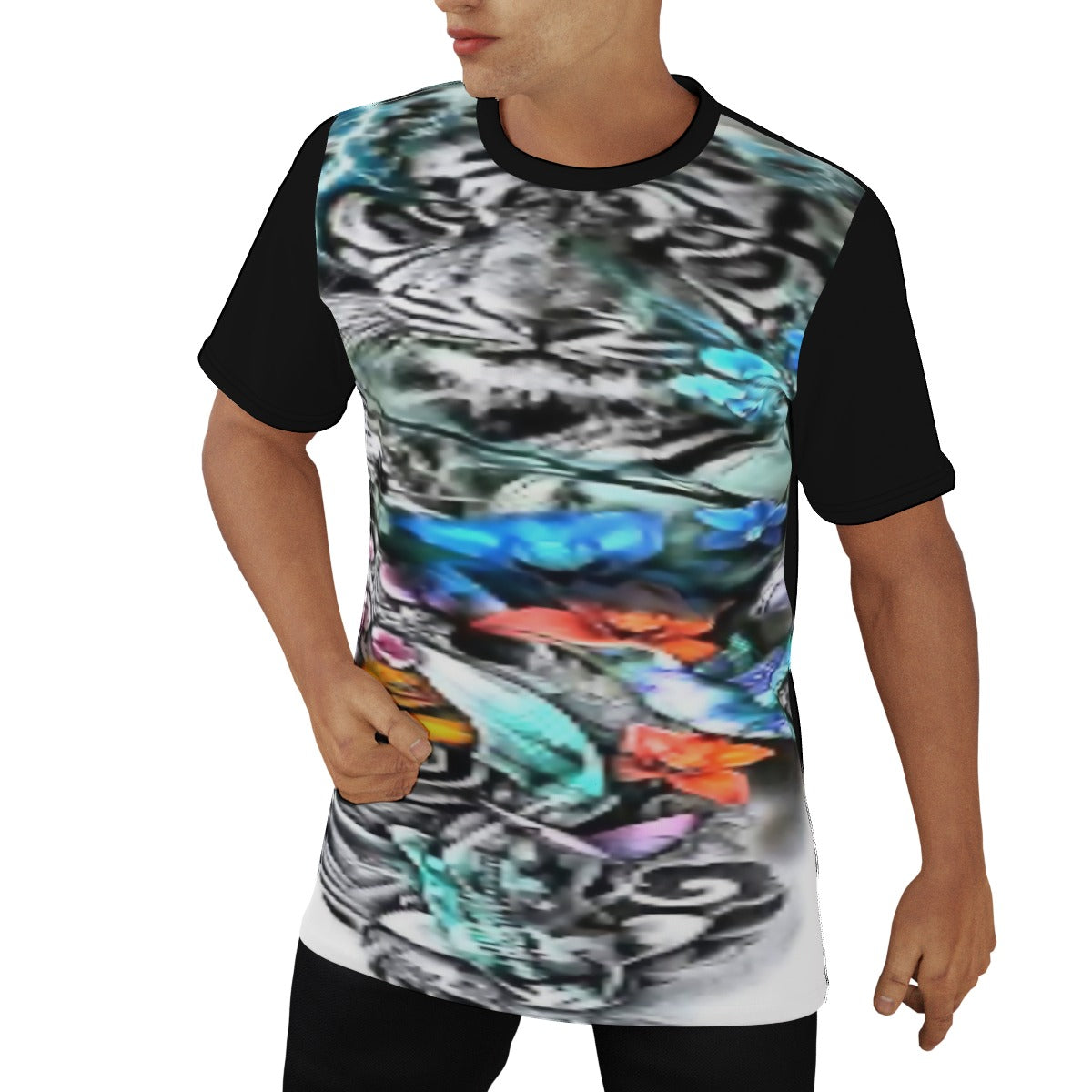 Men's Tattoo Style O-Neck T-Shirt