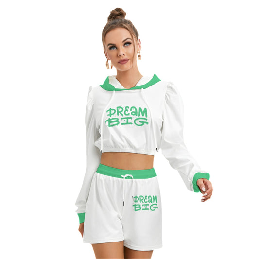 Dream Big Women's Mirco Fleece Hoodie And Shorts Set