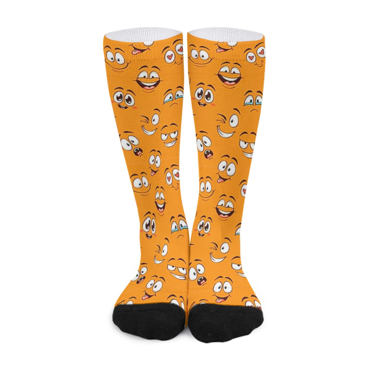 Funny Cartoon Emotions Long Socks