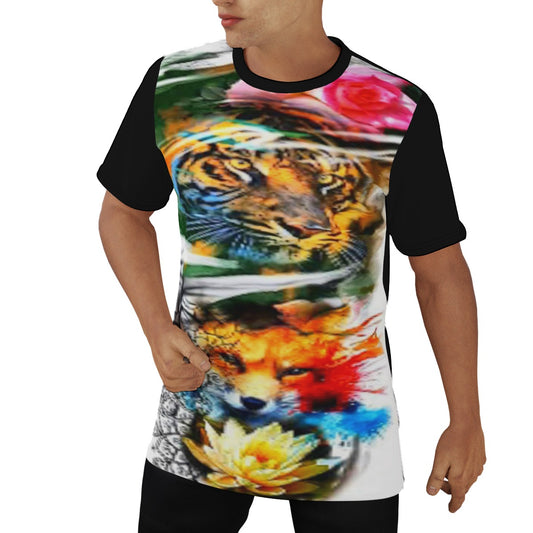 Men's Tattoo Style O-Neck T-Shirt