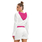 Diva Women's Micro Fleece Hoodie And Shorts Set