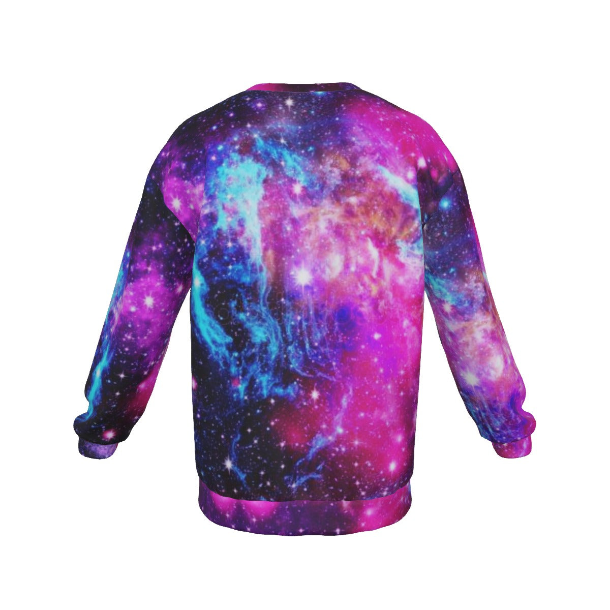 Men's Galaxy Drop Shoulder Round Neck Long-Sleeved Sweatshirt