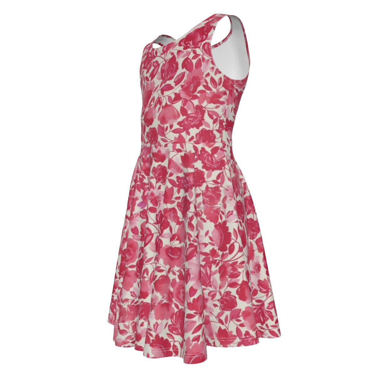 Cris'Sai's Pretty Little Flowers Kid's Sleeveless Vest Dress