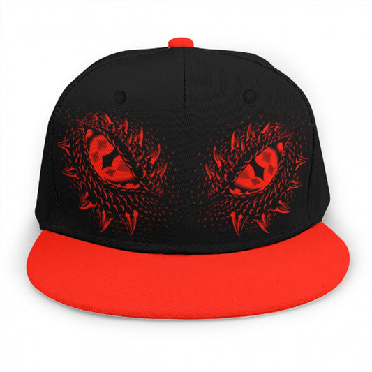 Red & Black Dragons Eyes Snap Back