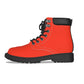 Krown Me King Red and Black Women's Short Boots