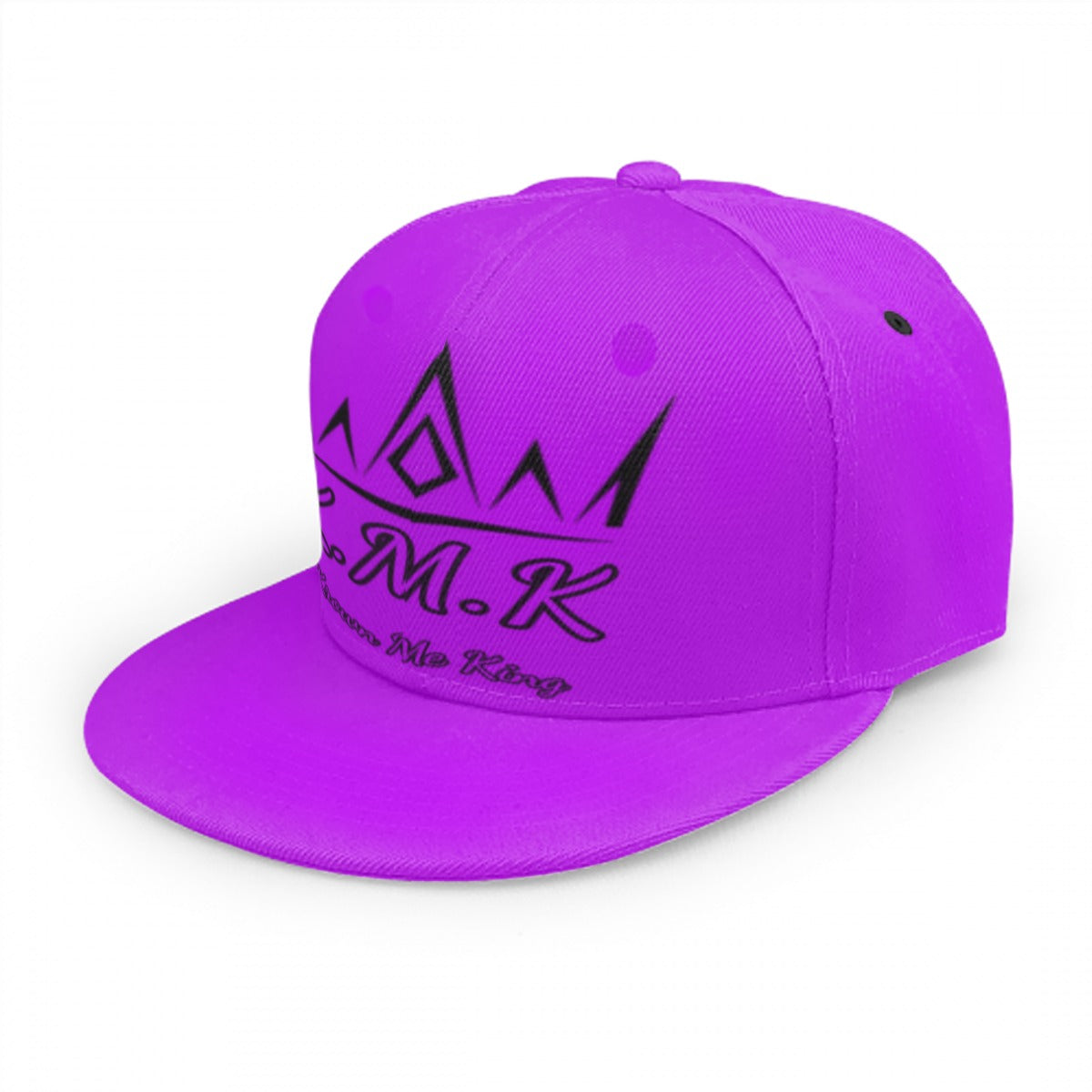 Purple & Black Krown Me King Snap Back