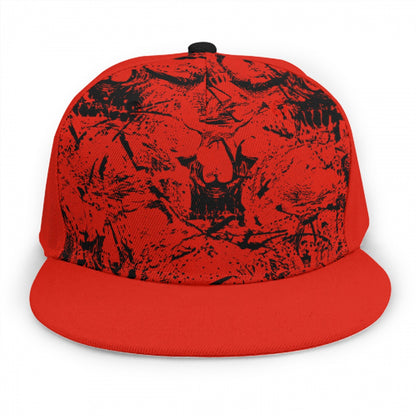 Red & Black Skull Gang Snap Back