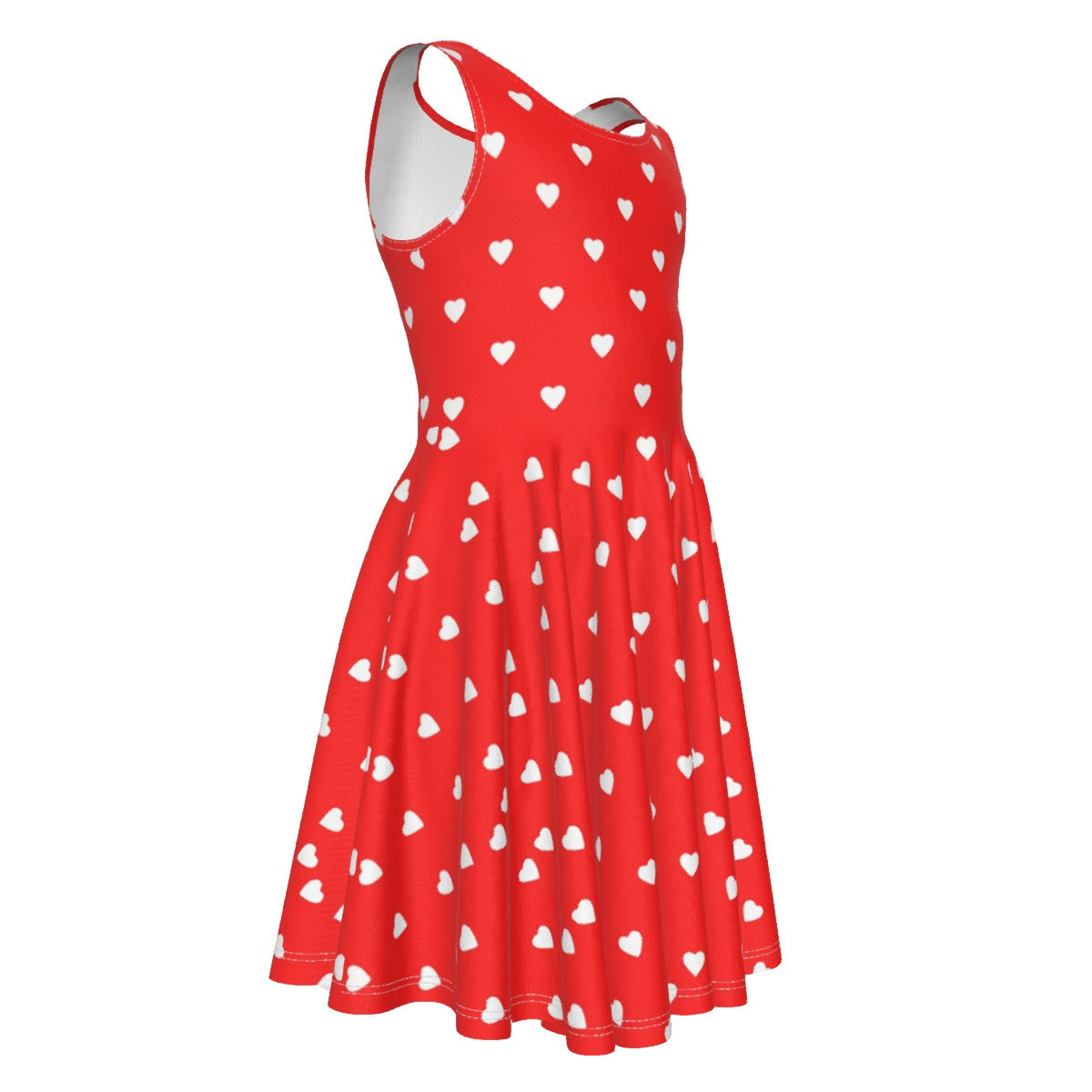 Her Heart Kid's Sleeveless Vest Dress