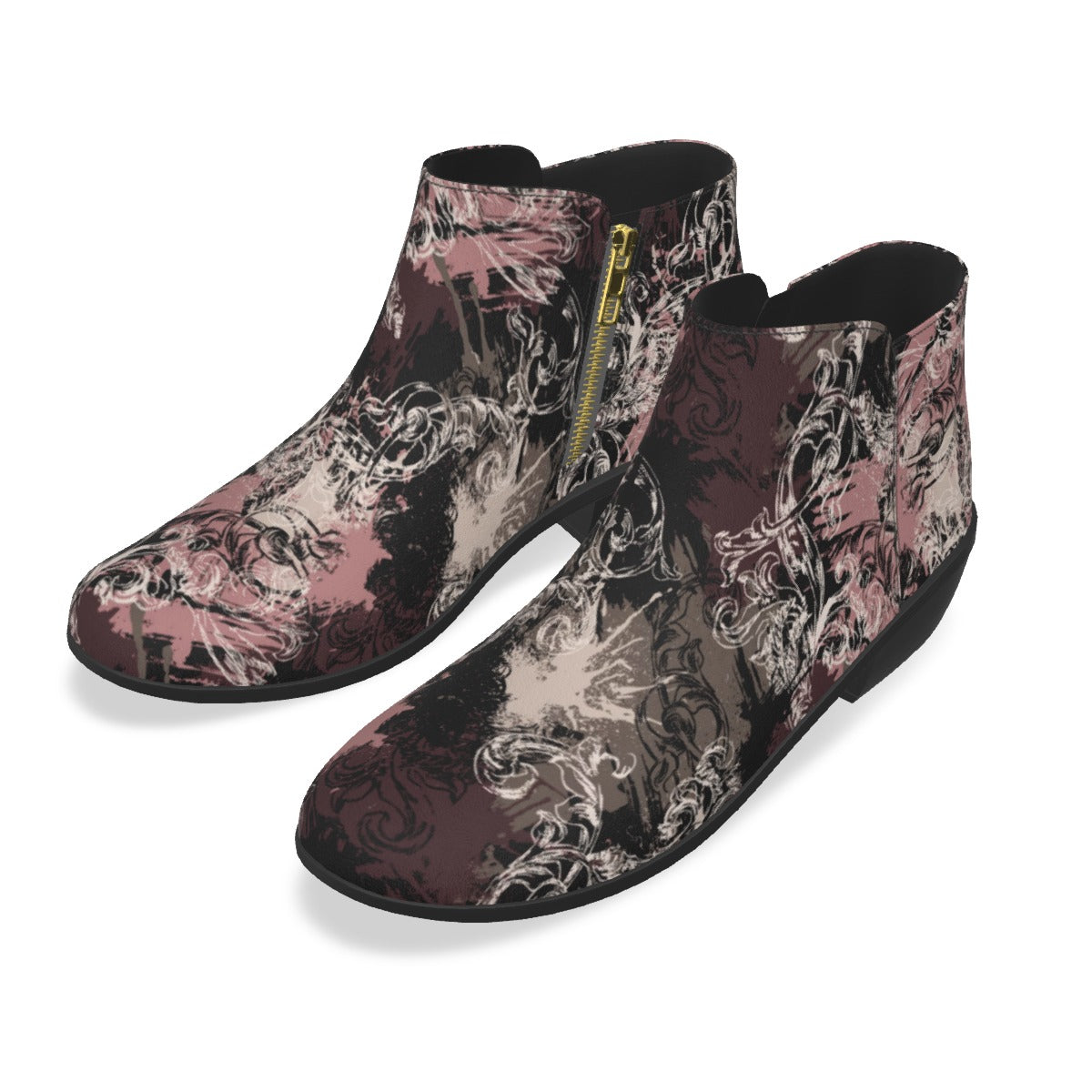 Cris'sai's Pretty Little Flowers Men's Fashion Boots