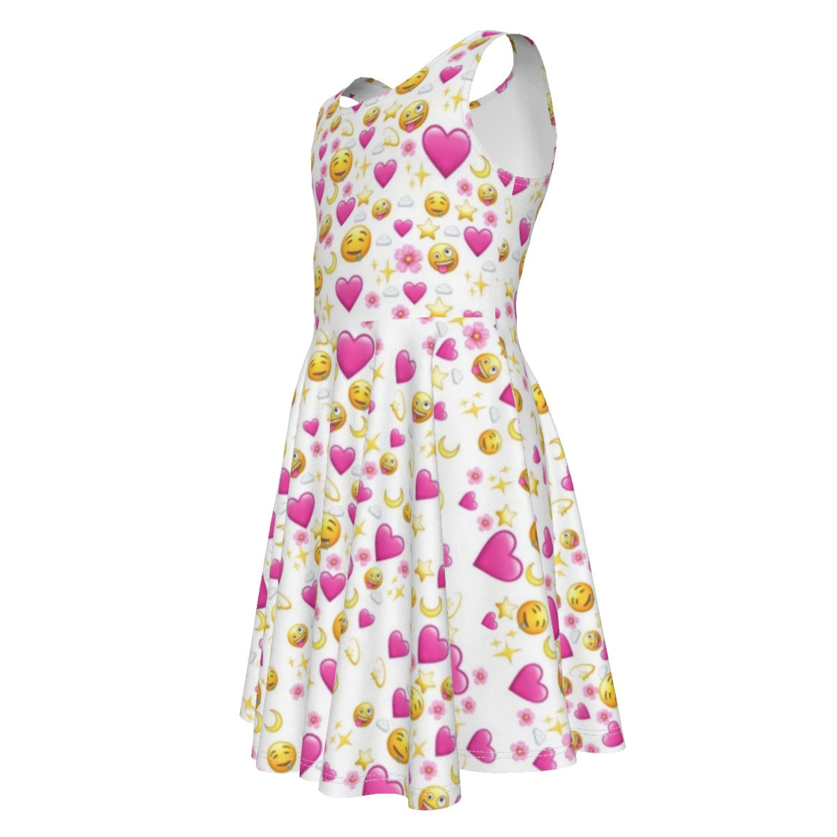 Heart Emoji Kid's Sleeveless Vest Dress