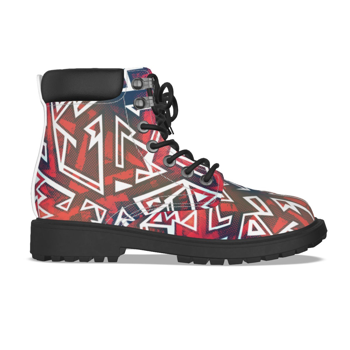 Graffiti Style Women's Short Boots