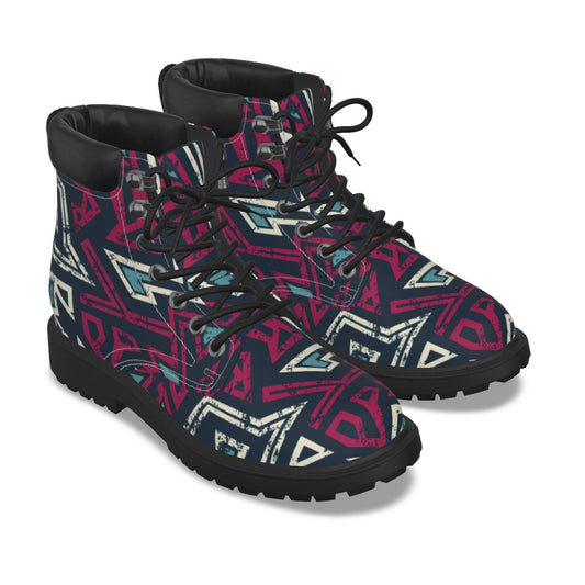 Graffiti Style Men's Short Boots