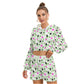 Colorful Hearts Women's Micro Fleece Hoodie And Shorts Set