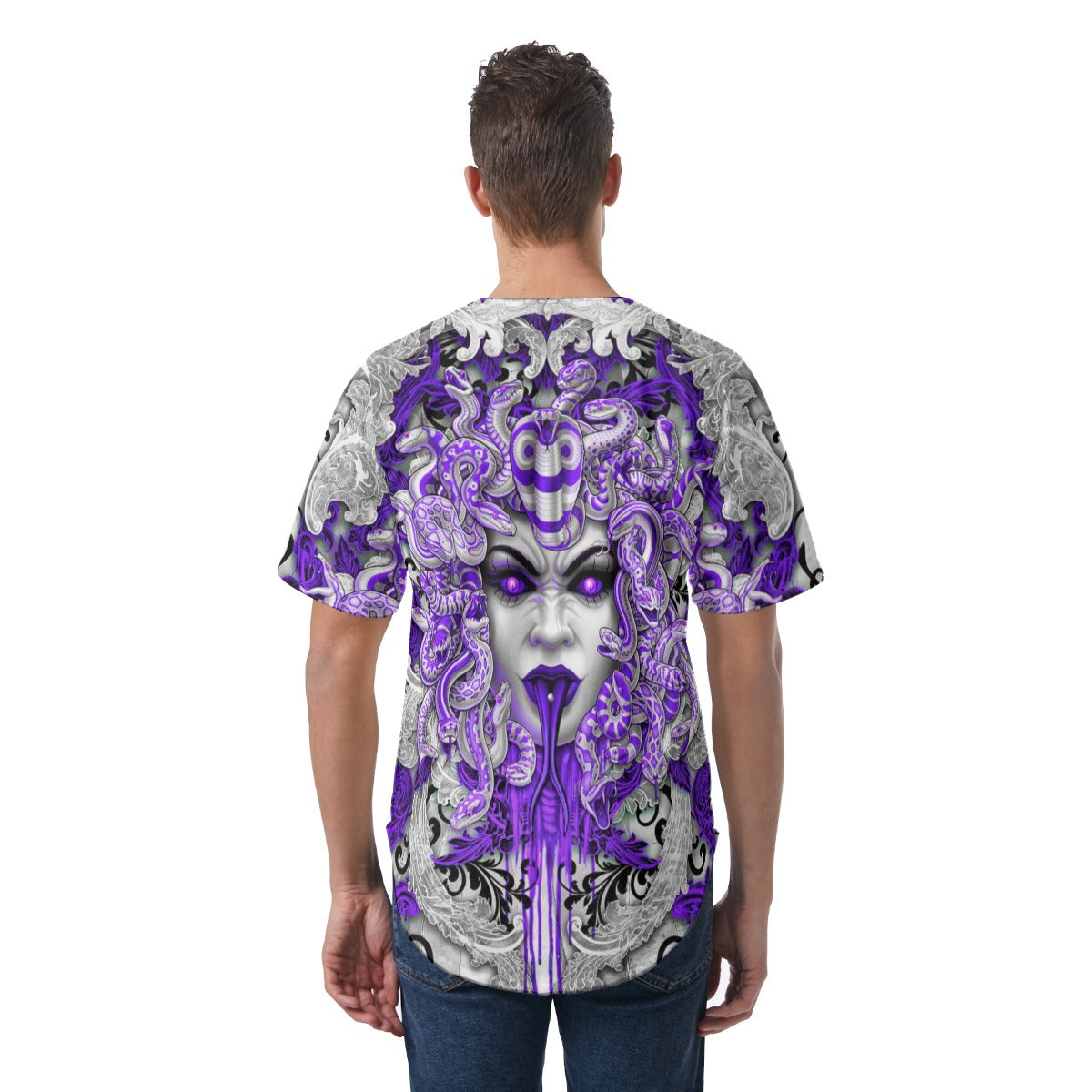 Men's Medusa Short Sleeve Baseball Jersey