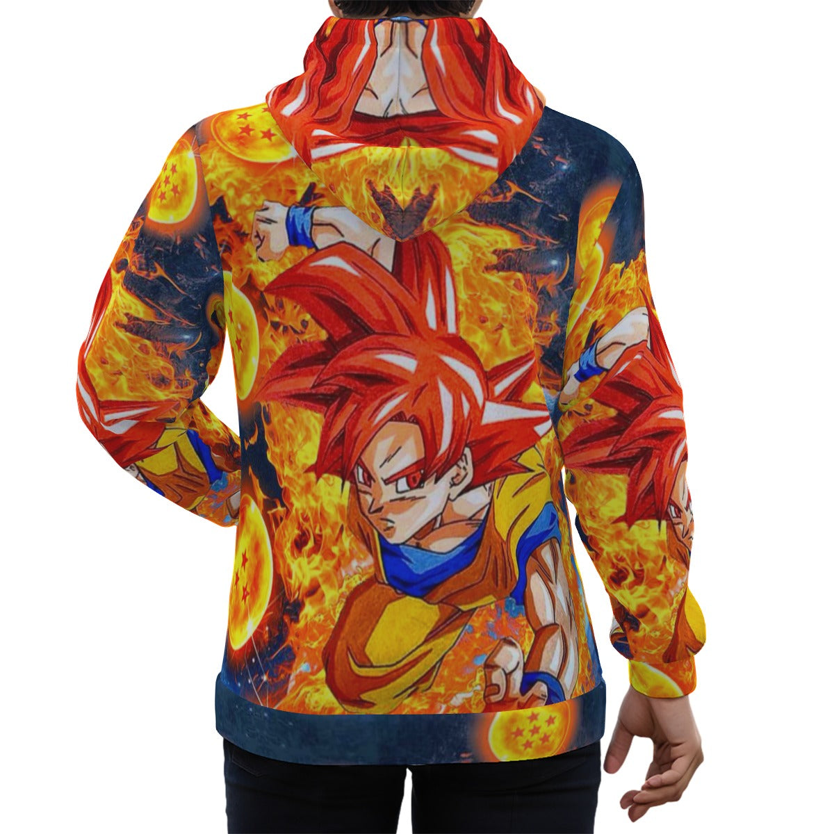 Goku With Dragon Balls Unisex Pullover Hoodie