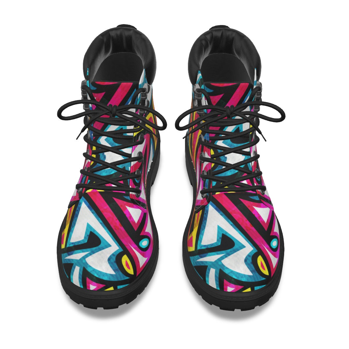 Graffiti Style Women's Short Boots