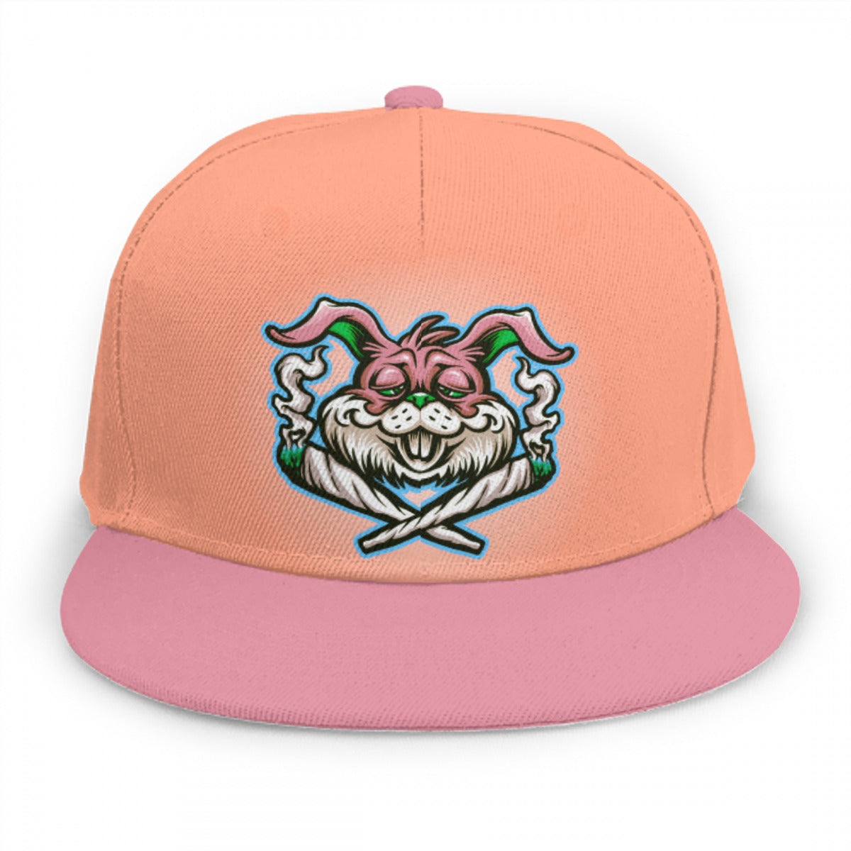 Peach & Pink Stoners Only Rabbit Snap Back