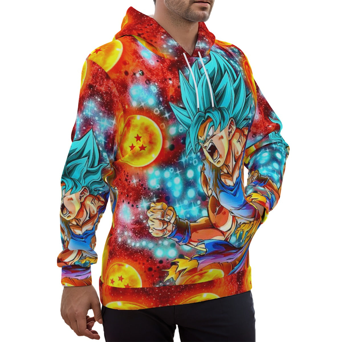 Goku With Dragon Balls Unisex Pullover Hoodie