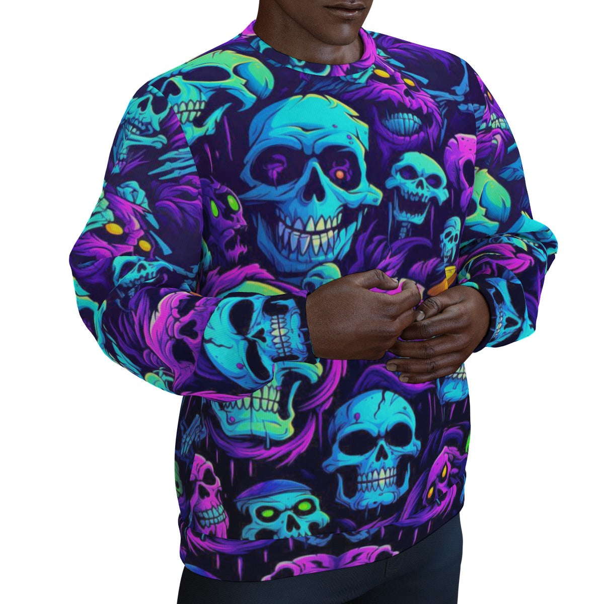 Men's Skull Gang Thicken Sweater