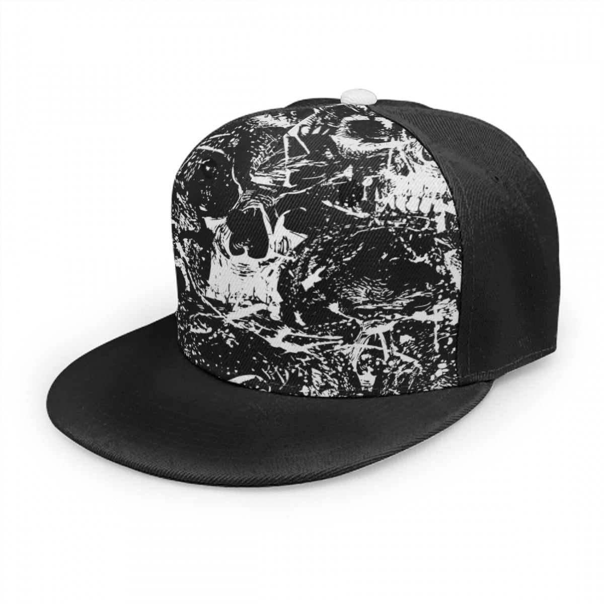 Black & White Skull Gang Snap Back