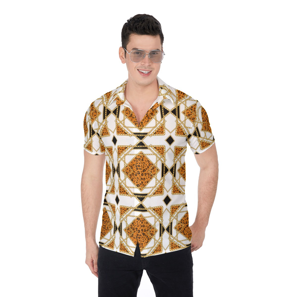 Bellafonte Animal Print Men's Button Up