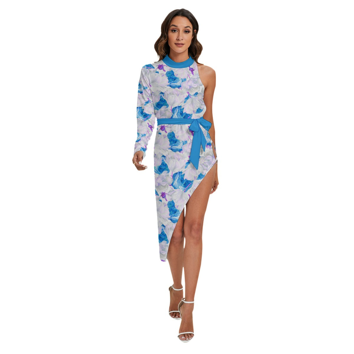 Women's Roses and Tulips Side Cutout Dress