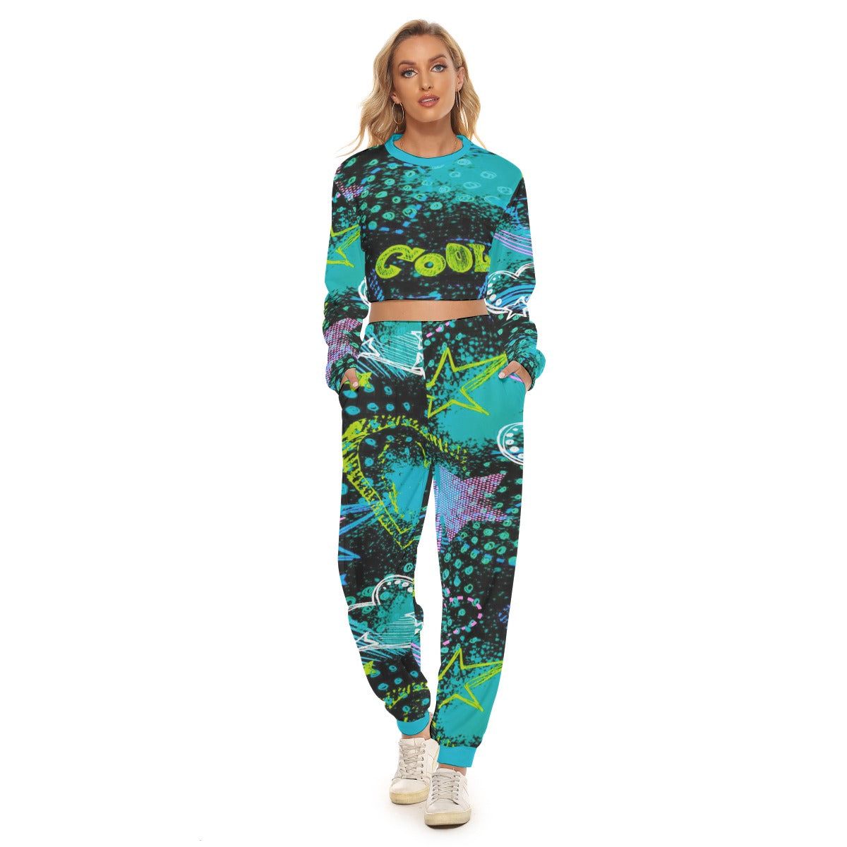 Women's Too Cool Crop Sweatshirt Suit