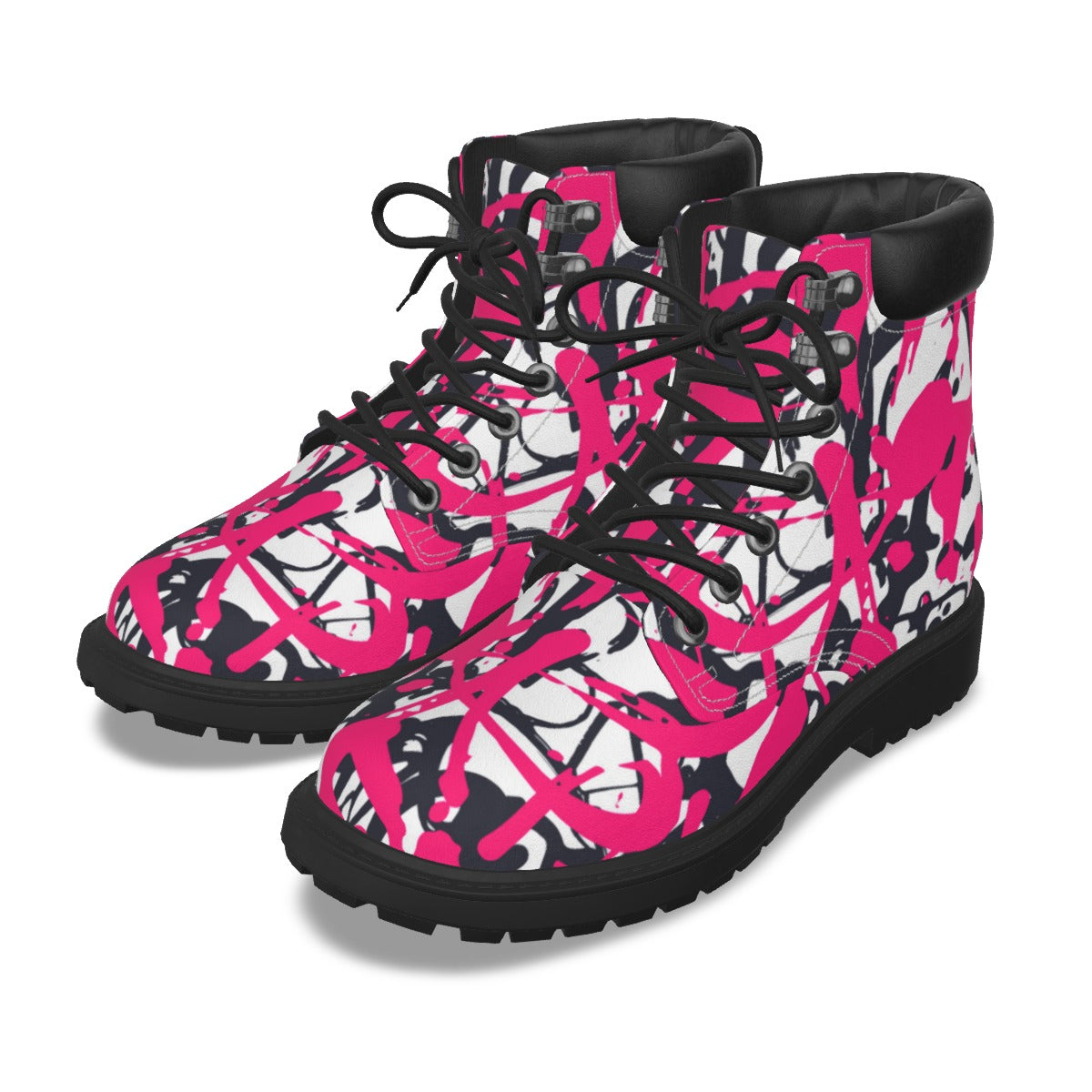 Graffiti Style Women's Short Boots