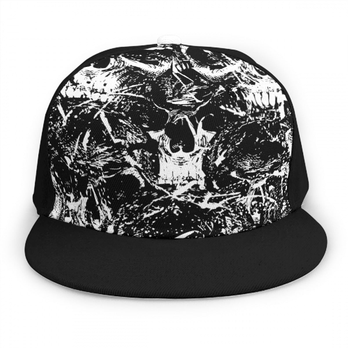 Black & White Skull Gang Snap Back