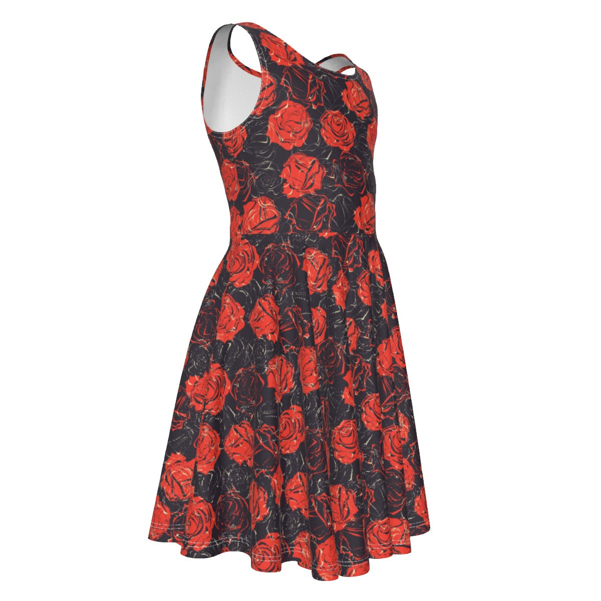 Cris'Sai's Pretty Little Flowers Kid's Sleeveless Vest Dress