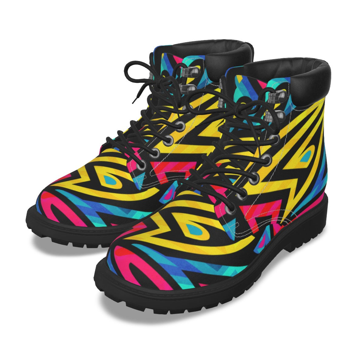 Graffiti Style Women's Short Boots