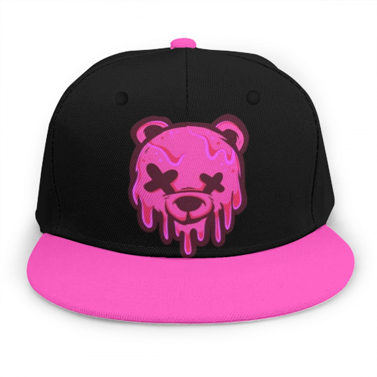 Pink Ice Cream Teddy Snap Back