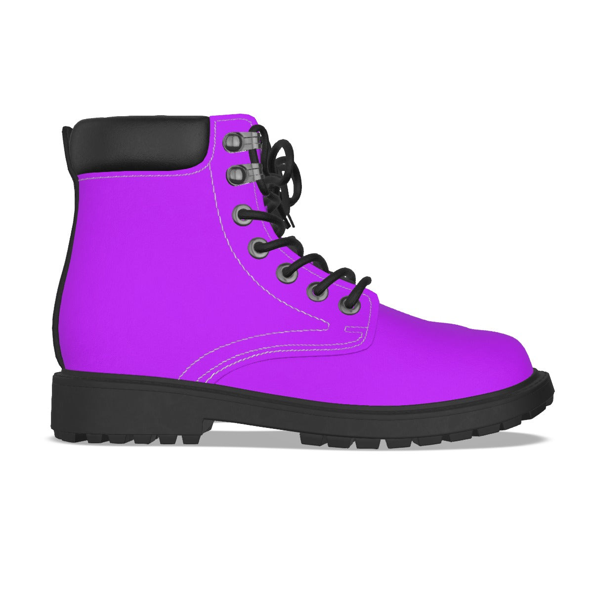 Krown Me King Purple and Black Men's Short Boots