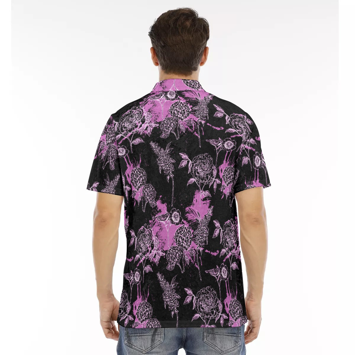 Cris'sai's Pretty Little Flowers Men's Polo Shirt