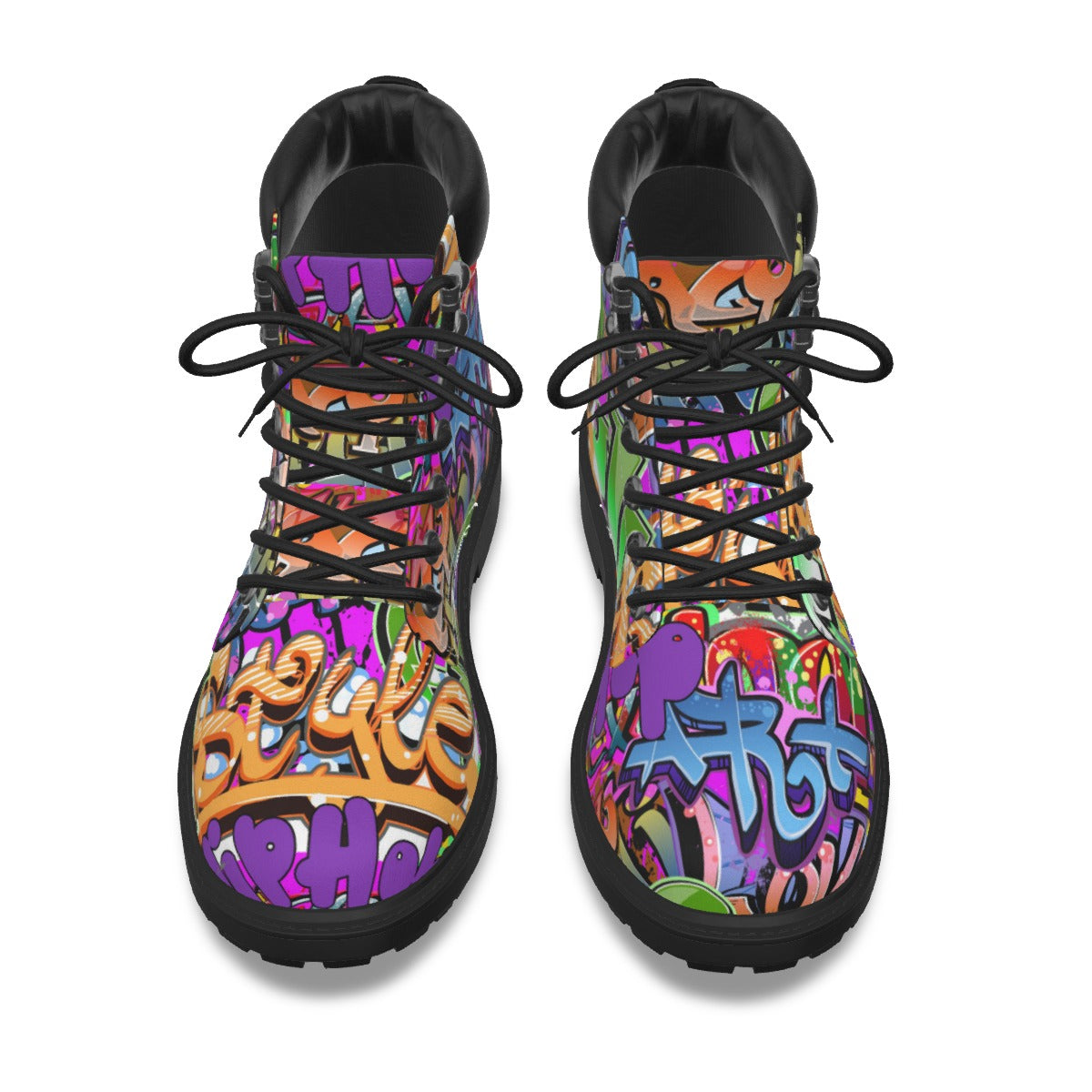 Graffiti Style Women's Short Boots