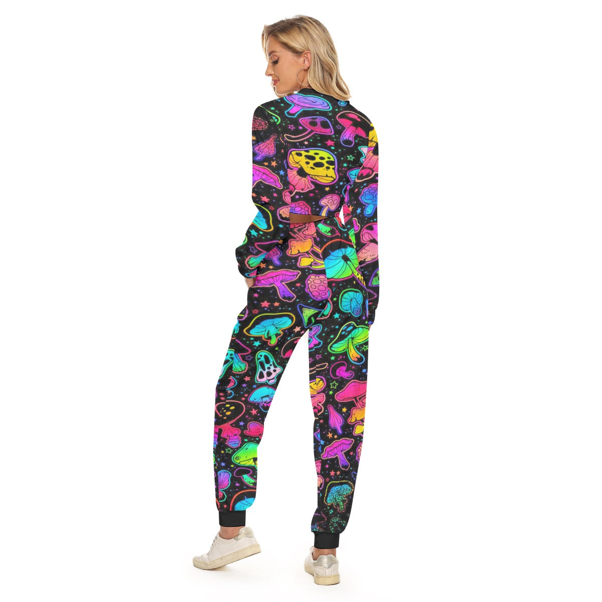 Shroomed Out Women's Crop Sweatshirt Suit