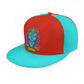 Psychedelic Alien With Dreads Snapback